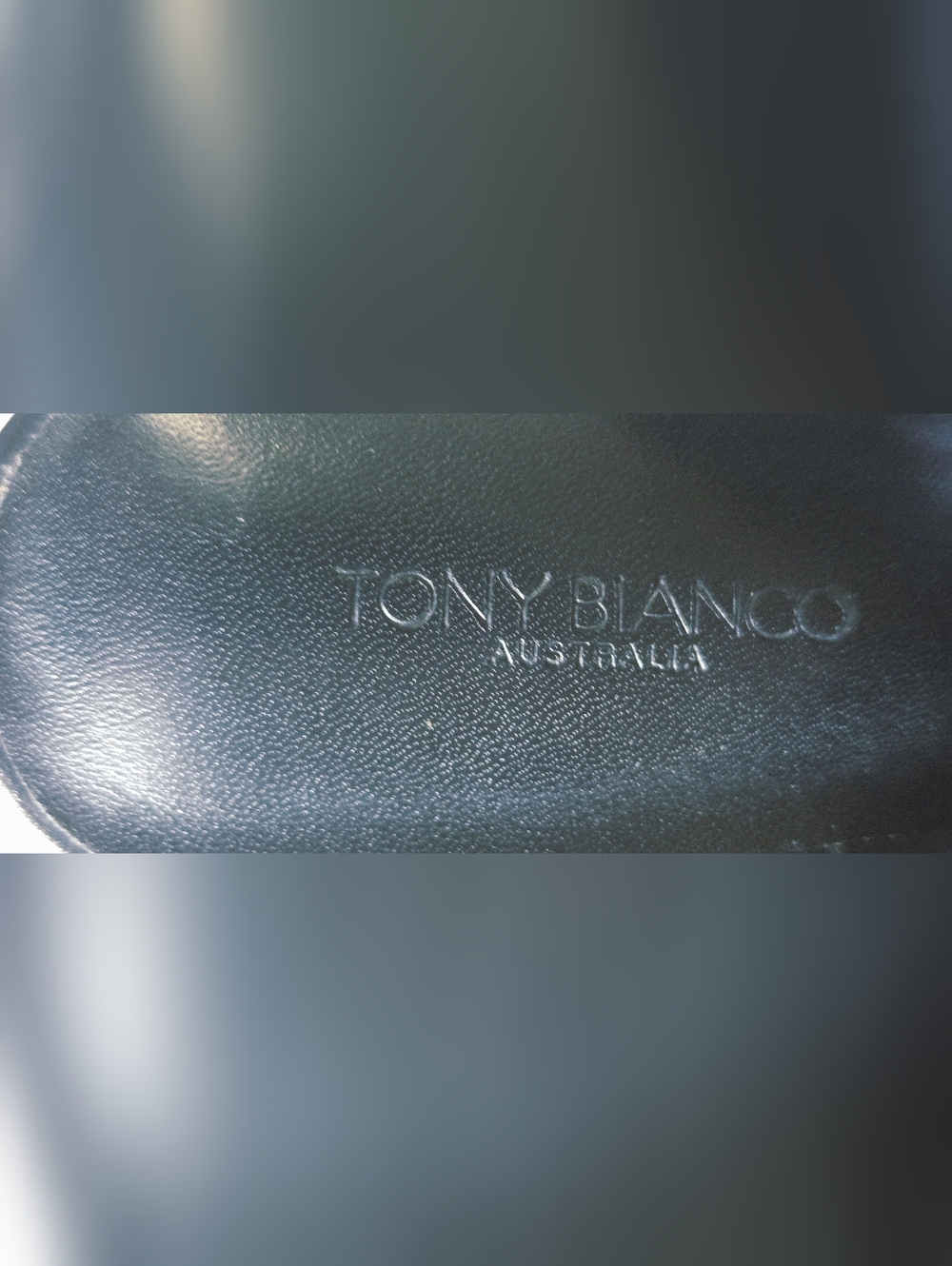Tony Bianco Black Leather Sandal Size 7 - Picture 9 of 10